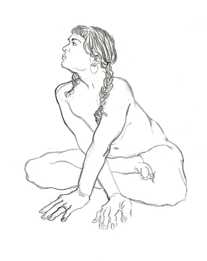 20 min, Figure – Graphite; 14" x 17" (2023)